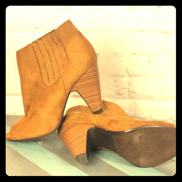 Rue21 Shoes - Sold—-Suede 7.5 peep-toe ankle boot